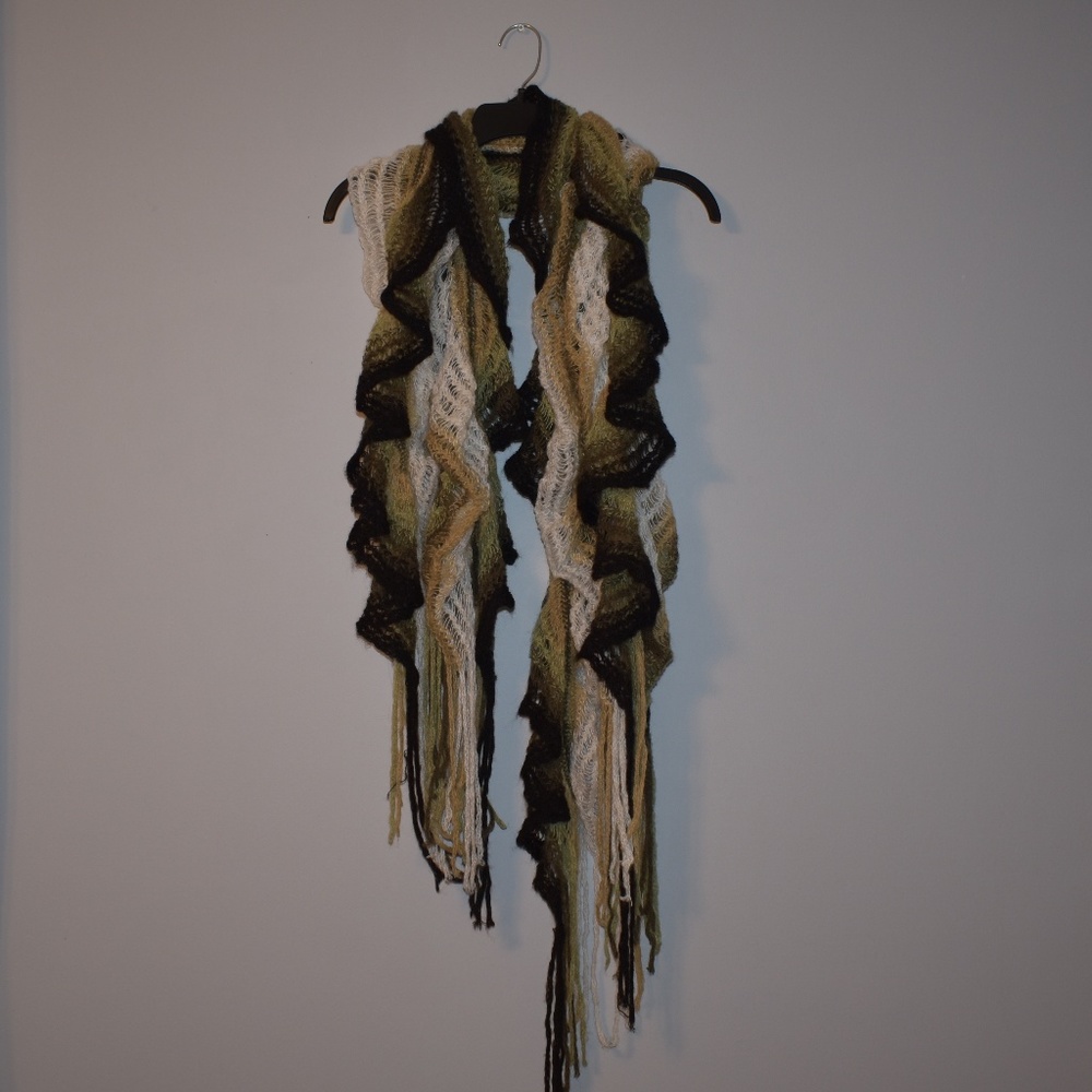 Ombre Open Knit Scarf